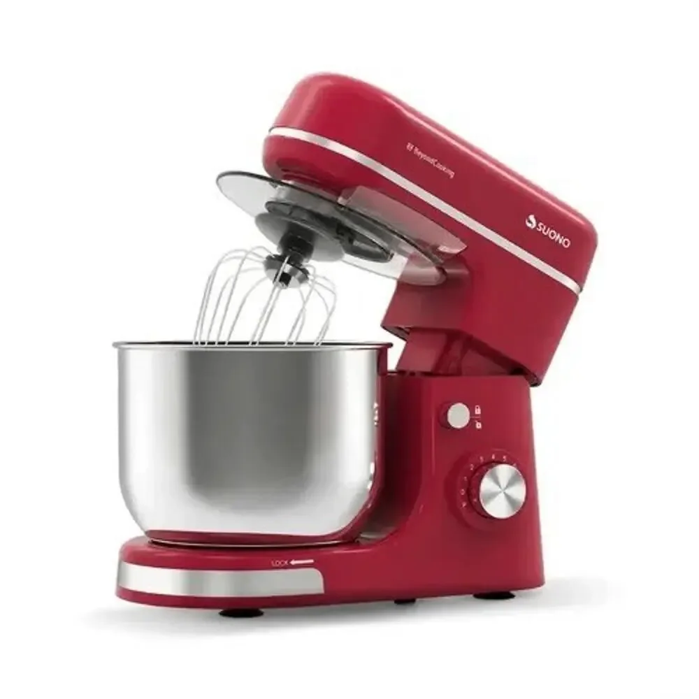 Ecunafix 6.5Qt Stand Mixer 660W 6-Speed Tilt-Head - Red